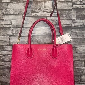 Michael Kors Pink Leather Tote Bag